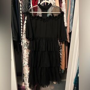 SHEIN Black Tulle Dress